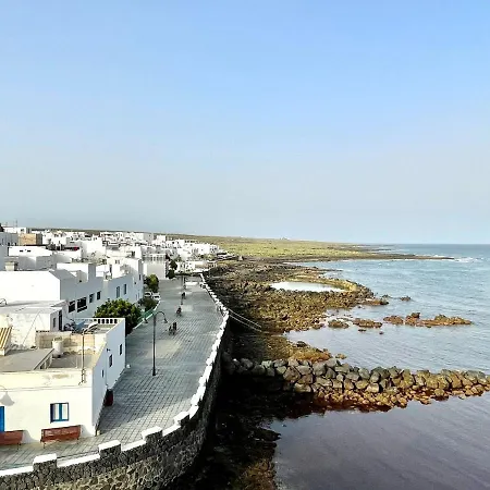 شقة Jameos Con Wifi, Terraza Y Vistas Al Mar En